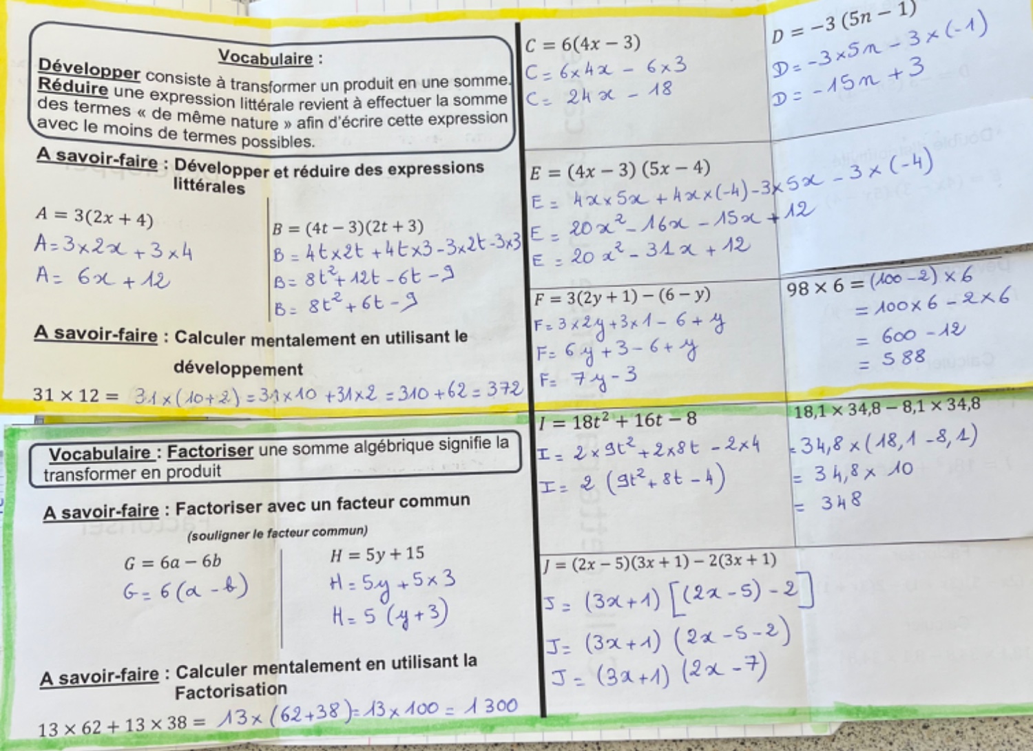 3ème_Calcul littéral (1) – Formimaths
